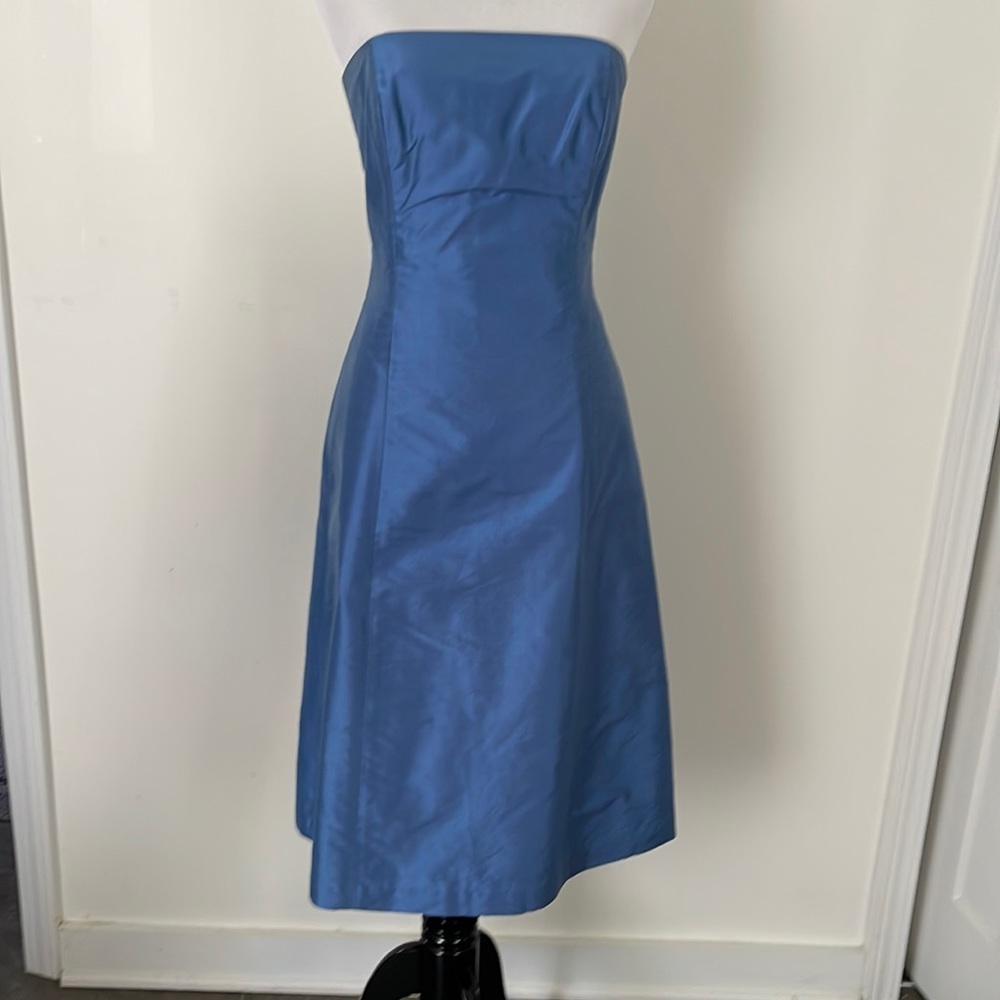 Corey Moore Strapless silk dress